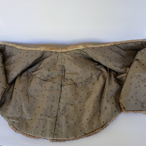 Autumn Chestnut Mink Stole- Size Free - Picture 4 of 6